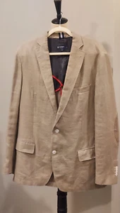 Daniel Cremieux Classics Linen Sports Coat 2 Button Shoulder Patches L - Picture 1 of 8