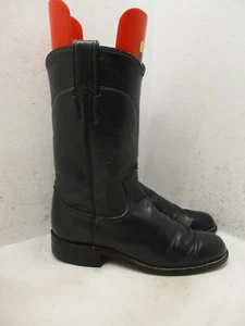 Stivali da cowboy Justin blu navy in pelle pull on roper da donna taglia 4,5 B L3057 - Foto 1 di 11