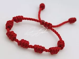 Pulsera Roja de 7 Nudos Para Baby’s Protection Para El Mal De Ojo - Foto 1 di 3