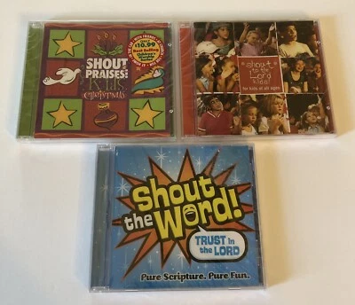 Lot of 3 new Integrity CDs SHOUT the Word, to the Lord & Praises: Kids Christmas - Image 1 of 4