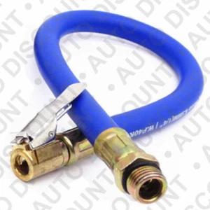 Flexible tuyau gonflage raccord adaptateur pression des pneu AUTO MOTO SCOOTER - Picture 1 of 10