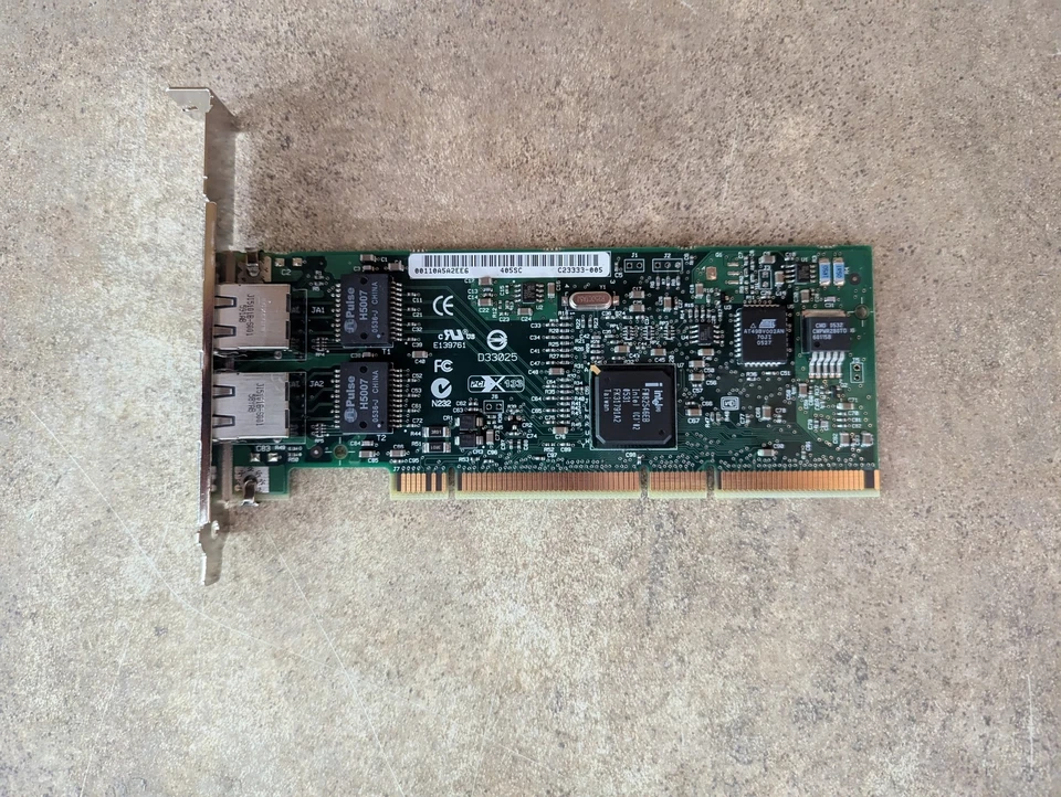 GENUINE HP NC7170 313586-001 ETHERNET RJ 45 NETWORK INTERFACE CARD A2-10(1) - Image 1 of 4