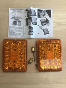 TWO 42-84-412 AMBER TURN LIGHT UPGRADE FOR 84 SERIES LIGHTS ((DAMAGED)) - Picture 1 of 6