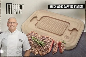 Celebrity Chef Robert Irvine Beechwood Carving Station/New In Original Box - Picture 1 of 3