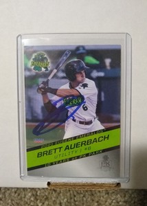 2021 Eugene Emeralds Brett Auerbach Signed IP Auto Giants Prospect