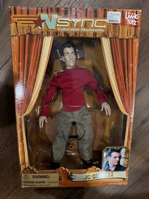 NSYNC JC Chasez кукла 2001 живой марионетки фигурка Y2K 90-х поп значок новый в коробке игрушка - Изображение 1 из 4