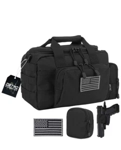 NEW!  Black Heavy Duty Tactical Gun Range Bag Duffle Bag - FREE SHIP! X-MAS GIFT - Picture 1 of 5