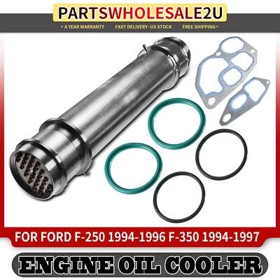 Engine Oil Cooler for Ford Excursion F-250 350 450 550 Super Duty Diesel V8 7.3L - Image 1 of 4