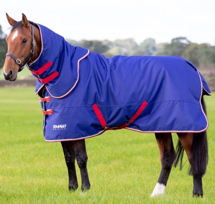 Shires Tempest Original 100g Turnout Rug and Neck Set - Navy - Image 1 of 1