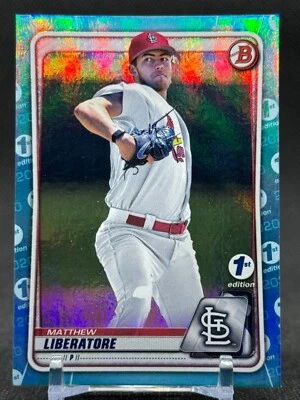 2020 Bowman Draft 1st Edition MATTHEW LIBERATORE Sky Blue Foil BD-198 CARDINALS - Image 1 of 2