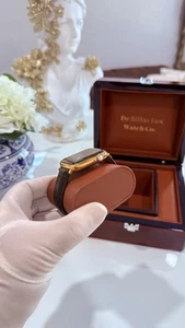 ✅ Niestandardowy 24k pozłacany Apple Watch Series 9 czarny pasek | wodoodporny | pudełko - Zdjęcie 1 z 20