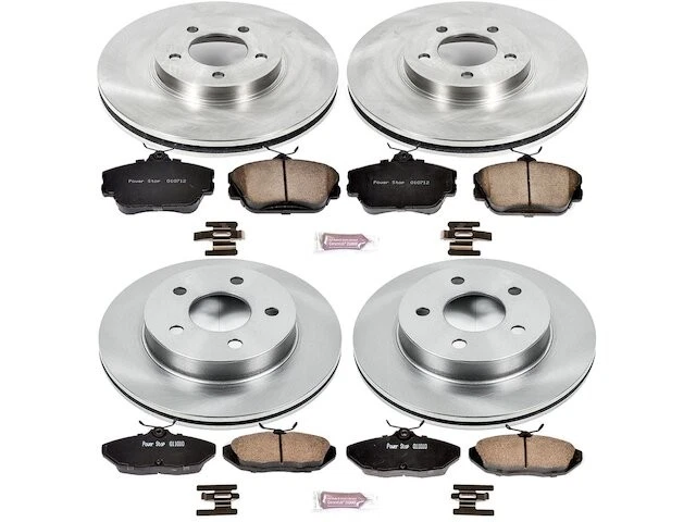 Комплект переднего и заднего тормозных колодок и ротора для 1993-1998 Lincoln Mark VIII HP867NF - Изображение 1 из 1