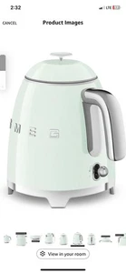 SMEG EDELSTAHL 50ER JAHRE RETRO WASSERKOCHER - PASTELLGRÜN (E10042367) - Bild 1 von 7