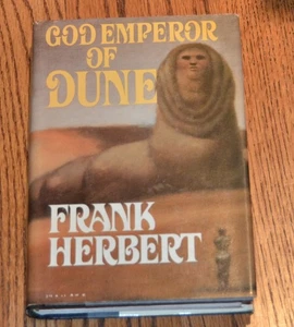 God Emperor Of Dune Frank Herbert Hardcover Dustjacket 1981 BCE Gutter Code M29 - Bild 1 von 6