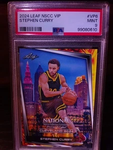 2024 LEAF NSCC VIP STEPHEN CURRY #VP6 PSA 9 WARRIORS NEW SLAB - Picture 1 of 3