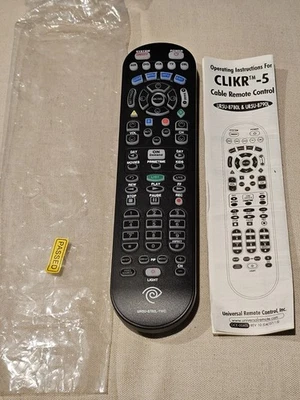 Remote Control CLIKR-5 UR5U-8780L & 8790L Universal URC New, Free Shipping  - Image 1 of 4