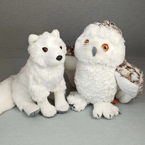 Wild Republic Eule Schneeeule + Polarfuchs ❤️ Kuscheltier Stofftier Plüsch Weiß - Bild 1 von 10