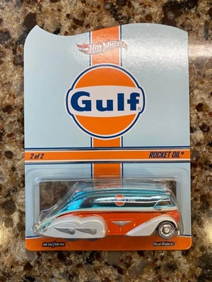 Hot Wheels RLC Gulf Rocket Oil Ship to Lower 48 Only. Good card. LOOK AT PICTs - Image 1 of 4