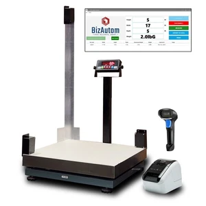 Nuova scala dimensionale laser BizAutom BA-DS2424 500x0,1 libbre con camma, stampante scanner - Foto 1 di 3