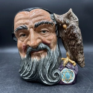 Vintage 1959 ROYAL DOULTON "Merlin" Medieval Wizard Toby Mug D6529 England 7.5" - Picture 1 of 11