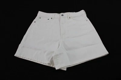 Everlane Women's Flattering Zip Fly A-Line Denim Shorts JL3 White Size 27 NWT - Image 1 of 4