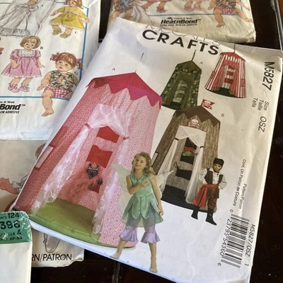 A Lot of 7 Clothing Sewing Patterns Butterick Simplicity McCall’s and Newlook - Image 1 of 4