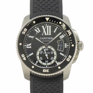 Cartier Calibre de Cartier Diver W7100056 Date Black Dial Mens Watch 90293083 - Picture 1 of 7