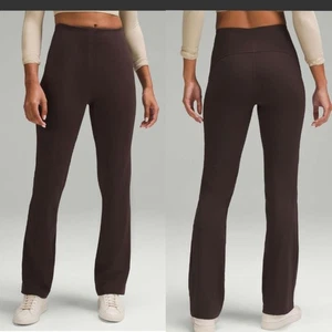 Lululemon glatte Passform hoch geschnittene Hose espressobraun Größe 6 148 $ W5EGSS - Bild 1 von 6