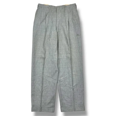 Vintage 50s Cuffed Dress Pants Trousers Striped Sanforized Men’s Size 30x30 USA - Image 1 of 4