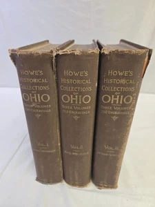 Historical Collections of Ohio, Volumes I, II & III Henry Howe - Picture 1 of 14