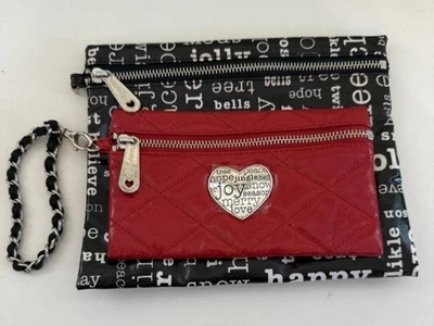 Brighton праздник кошелек с ремешком мешок комплект красный выстеганный сердце черный радость сценарий сумка - Изображение 1 из 4