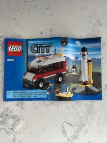 Lego City 3366 Satellite Launch Pad Space Building Instruction Manual Only 