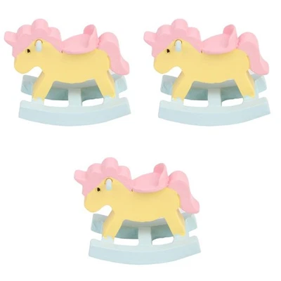  Set of 3 Pferde Geburtstag Deko Pferdekuchendekorationen Für Mädchen - Bild 1 von 4