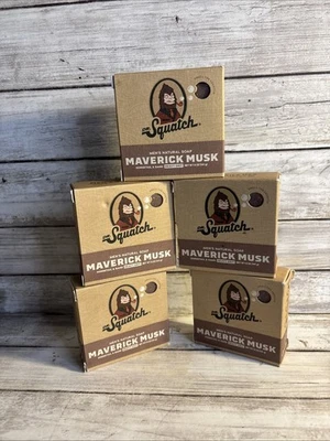 Dr. Squatch Men’s Natural Soap MAVERICK MUSK 5-PK Heavy Grit 5 Oz Horsetail Sand - Image 1 of 4