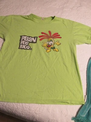 Camiseta Pelon Pelo Rico Verde Lima, Camiseta Hombre Mujer Talla Grande, RARA Nueva Foto 1 de 4