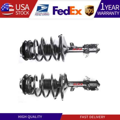 Juego completo de 2 piezas de puntal delantero y muelle helicoidal para Toyota Camry Solara 1997-2001 Foto 1 de 4