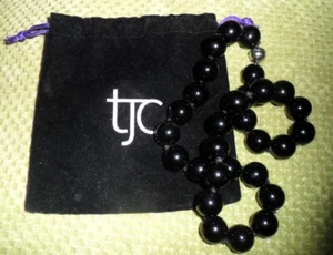 Natural Black Onyx Necklace From TJC weighs about 6oz. - Picture 1 of 3