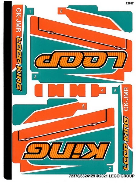 LEGO STICKER SHEET ONLY 42117 RACE PLANE New from set - Image 1 of 1