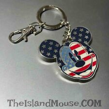 Disney Medallion Patriotic Mickey Icon Head Pin Lanyard Medal (UD:62633)