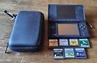 Black Nintendo Ds I With 7 Games And Carry Case - Fully Working 