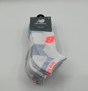 New Balance niedrig geschnittene feuchtigkeitskontrollierende Damensocken 6 Paar Größe 4-10 (NEU) - Bild 1 von 3