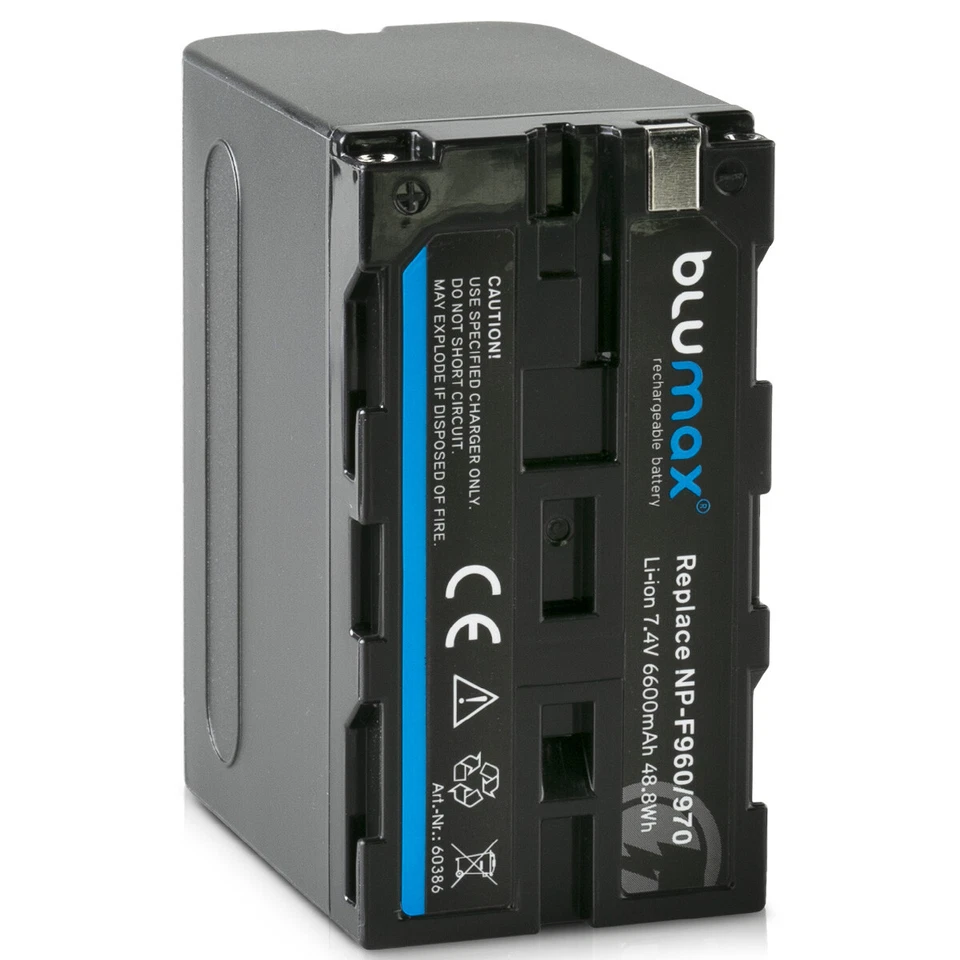 Batería Blumax adecuada para Sony NP-F960 NP-F990 NP-F980 NP-F970 NP-F750 6600 mAh