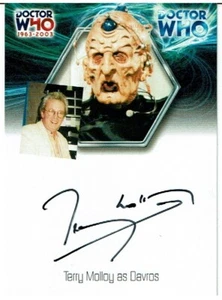 DOCTOR WHO 40. JAHRESTAG AUTOGRAMMKARTE WA10 TERRY MOLLOY - Bild 1 von 2