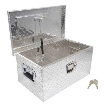 Labwork Aluminum Diamond Plate Tool Box New  20" x 12" x 9.5" Trailer Pickup - Image 1 of 4