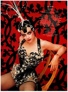 Madonna The Icon Fishnet Showgirl Outfit Herb Ritts L.A. magazine CLIPPING photo - Bild 1 von 1