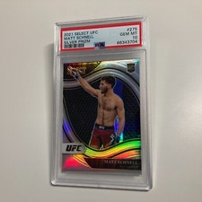 Matt Schnell 2021 Panini Select UFC Octagonside Silver Prizm Card #275 PSA 10