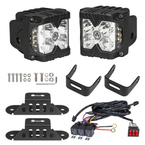A Pillar Fog Lamp Aluminum LED Work Light For Ford Bronco 2/4 Doors 2021-2024 - Picture 1 of 9