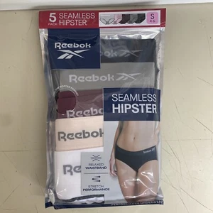 NEW/Reebok Women's Relaxed Waistband Stretch Performance Seamless Hipster- S 4/6 - Picture 1 of 4