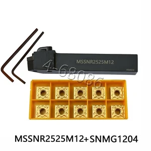 Inserto de carburo SNMG120408 SNMG432 + MSSNR2525M12 25*150 mm torno torneado portaherramientas - Imagen 1 de 2