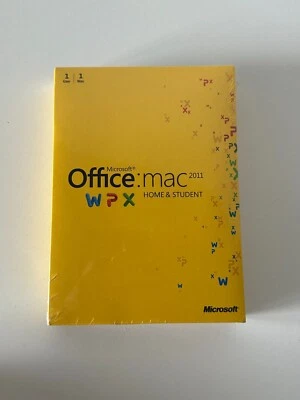 Microsoft Office for Mac 2011 Home and Student DVD ENG BRAND NEW FACTORY SEALED - Image 1 of 4